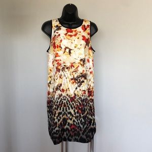 Kensie Sleeveless Print Shift Dress Sz M
